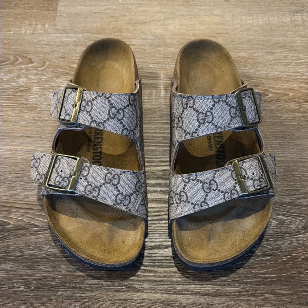 Upcycled Gucci Birkenstocks Size 38